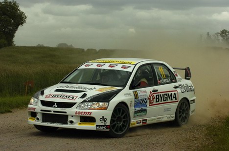 Michael Pedersen og Mie Petersen kunne efter Rally Sønderjylland Skærbæk juble over at have erobret deres første sejr i et DM-rally nogensinde.